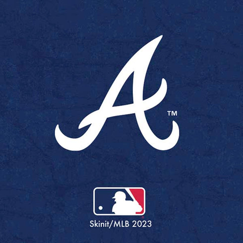 MLB Atlanta Braves - Solid Distressed Moto E5 Play Skin